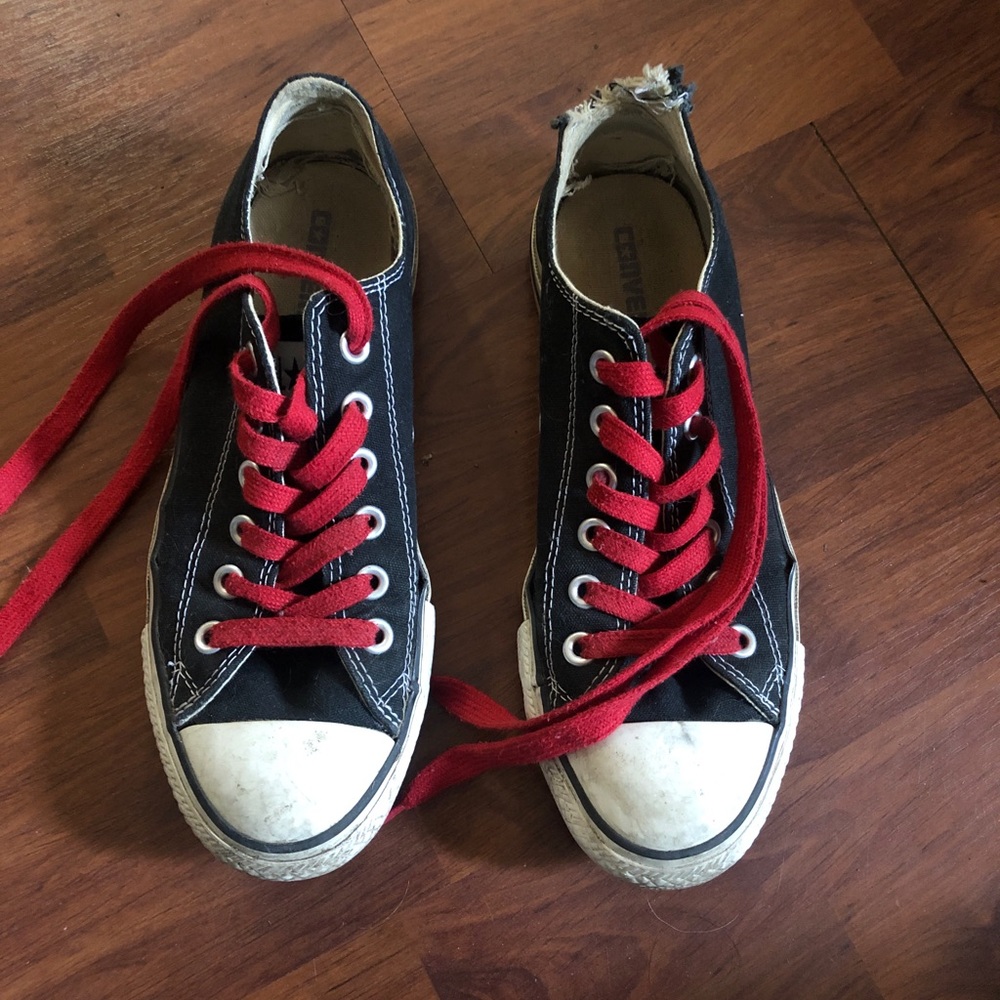 Converse Allstar shoes, well worn. Lots of life left. Size 8